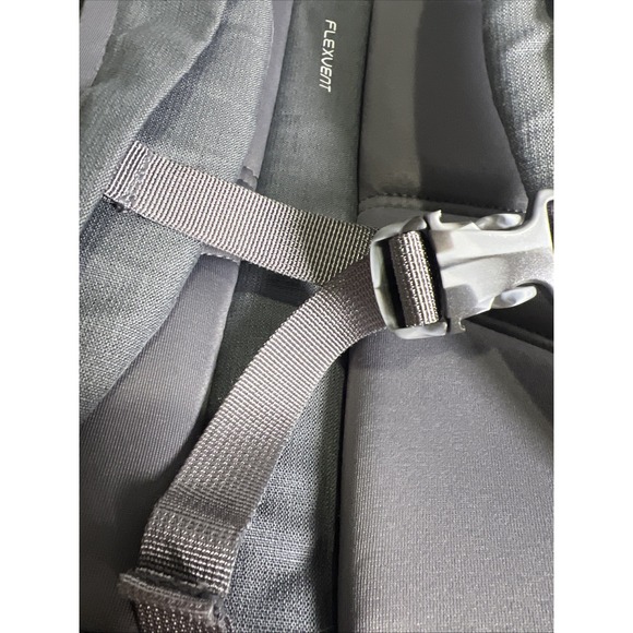 Men's The North Face Jester Flexvent Day Pack Backpack Laptop Bag Grey W/ Orange - Picture 12 of 16